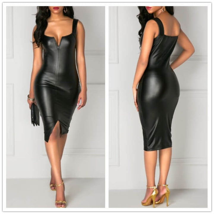 Women Black Bodycon Dress for an Elegant Figurine