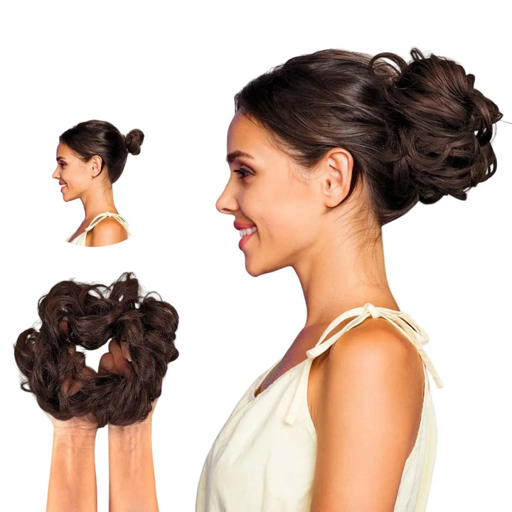 Hair Accessory Scrunchie for Voluminous Hair Bun