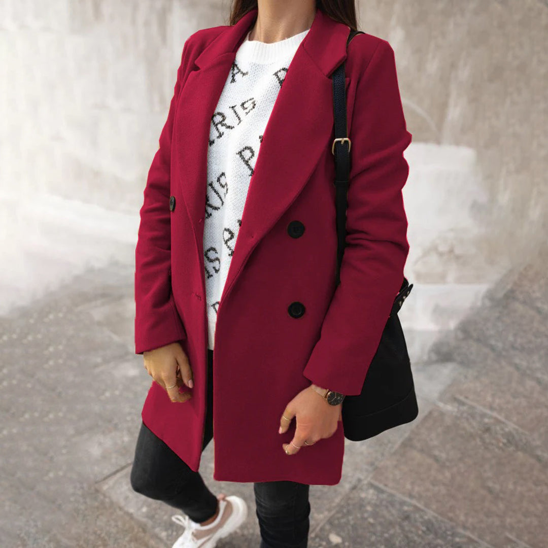 Women Winter coat Double-breasted Timeless – Warm &amp; Stylish
