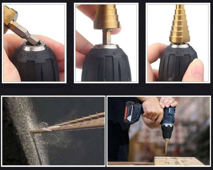 Titanbelagte trinnborekro down set - precision and Durability