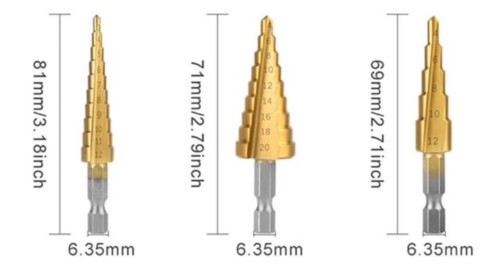 Titanbelagte trinnborekro down set - precision and Durability