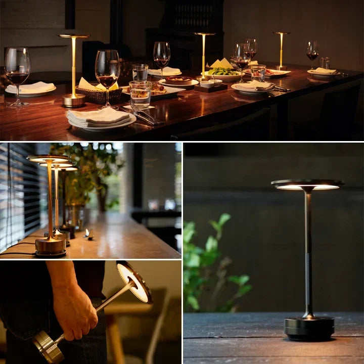 Wireless touch lamp with type c-laddning