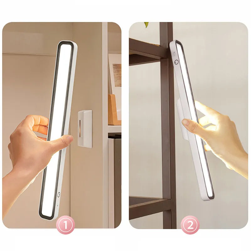 Wireless LED light bar with magnetic mount for versatile lighting