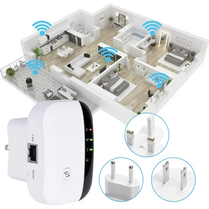 Long range wireless WiFi signal booster