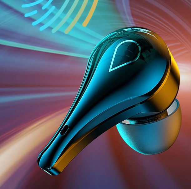 Thread loose bluetooth earbuds with noise reduction
