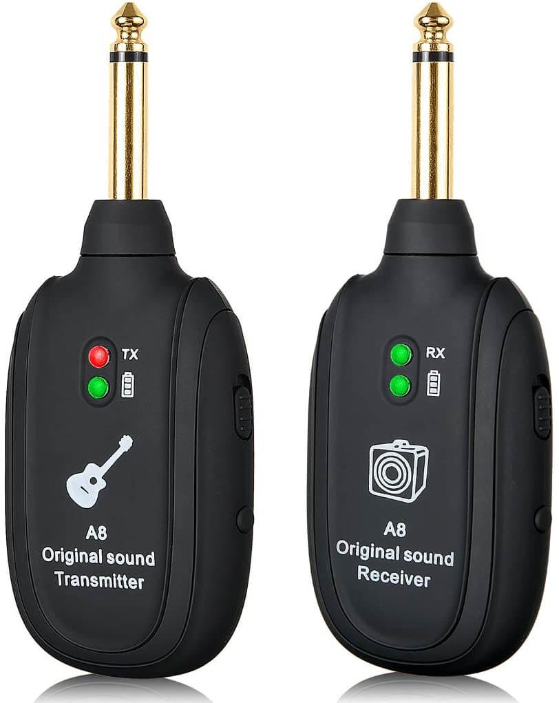 Wireless Guitar Amplifier System – Transmitter &amp; Receiver for Free Playing