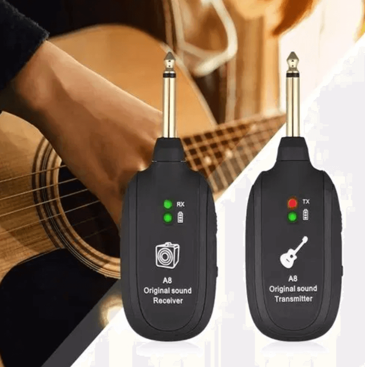 Wireless Guitar Amplifier System – Transmitter &amp; Receiver for Free Playing