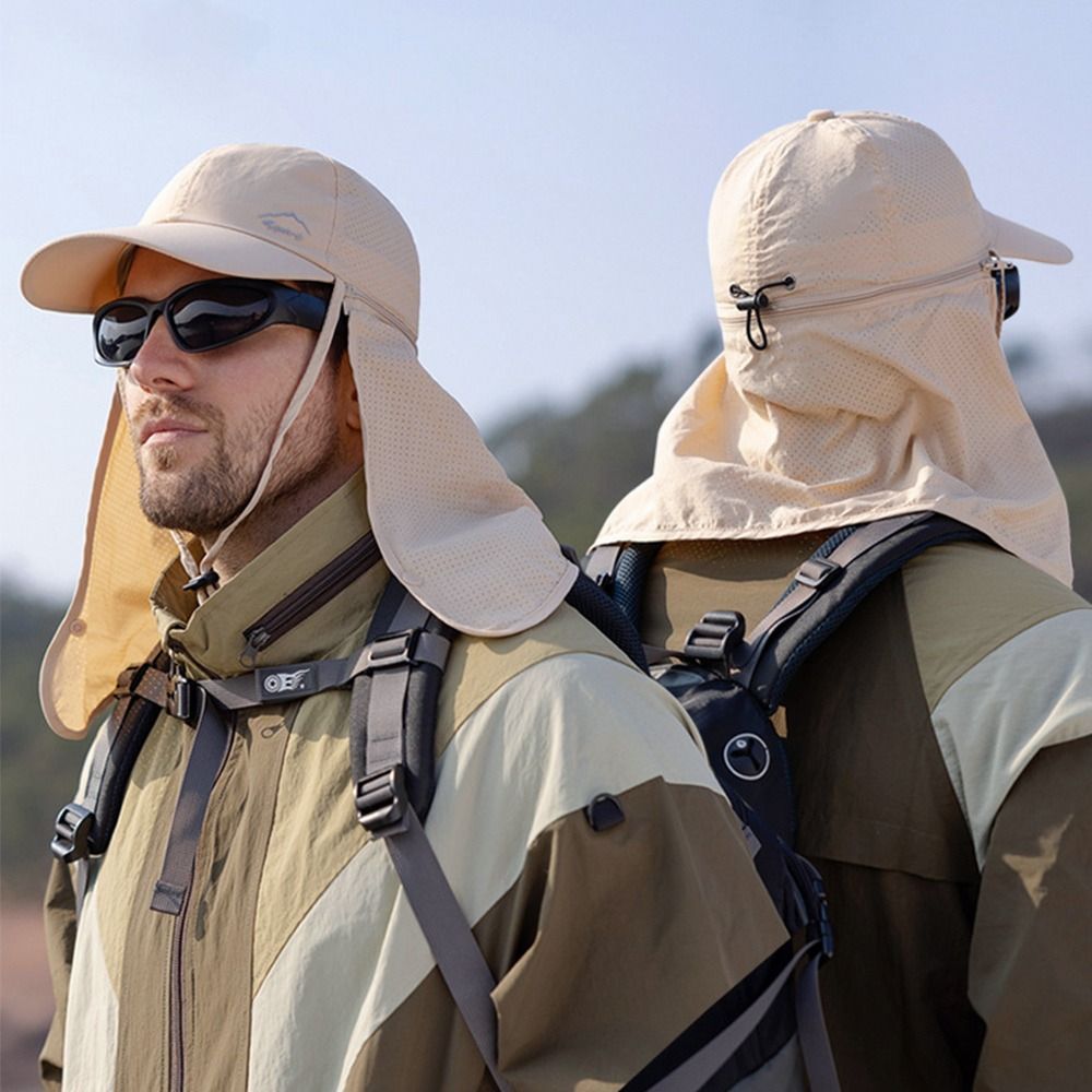 Outdoor Trucker Hat with Neck Protection