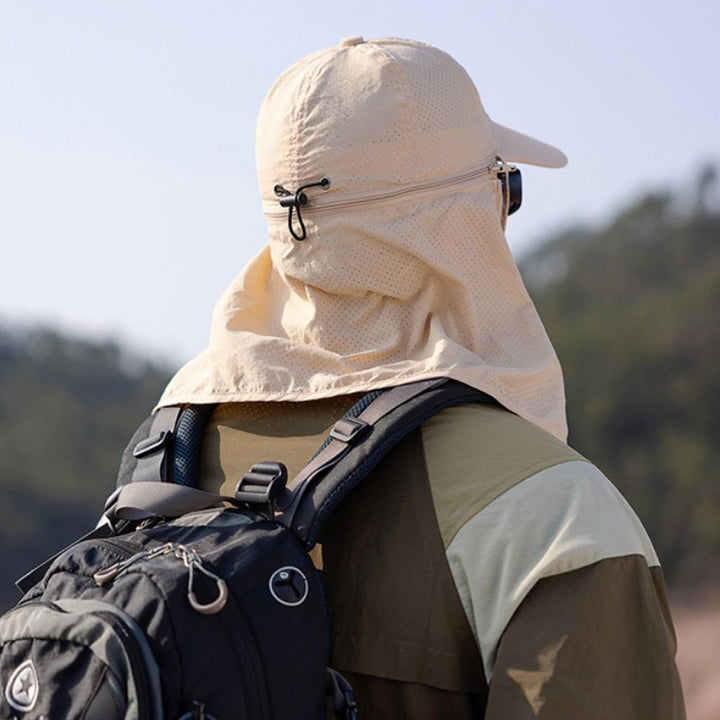 Outdoor Trucker Hat with Neck Protection