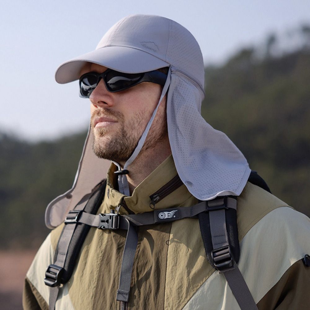 Outdoor Trucker Hat with Neck Protection