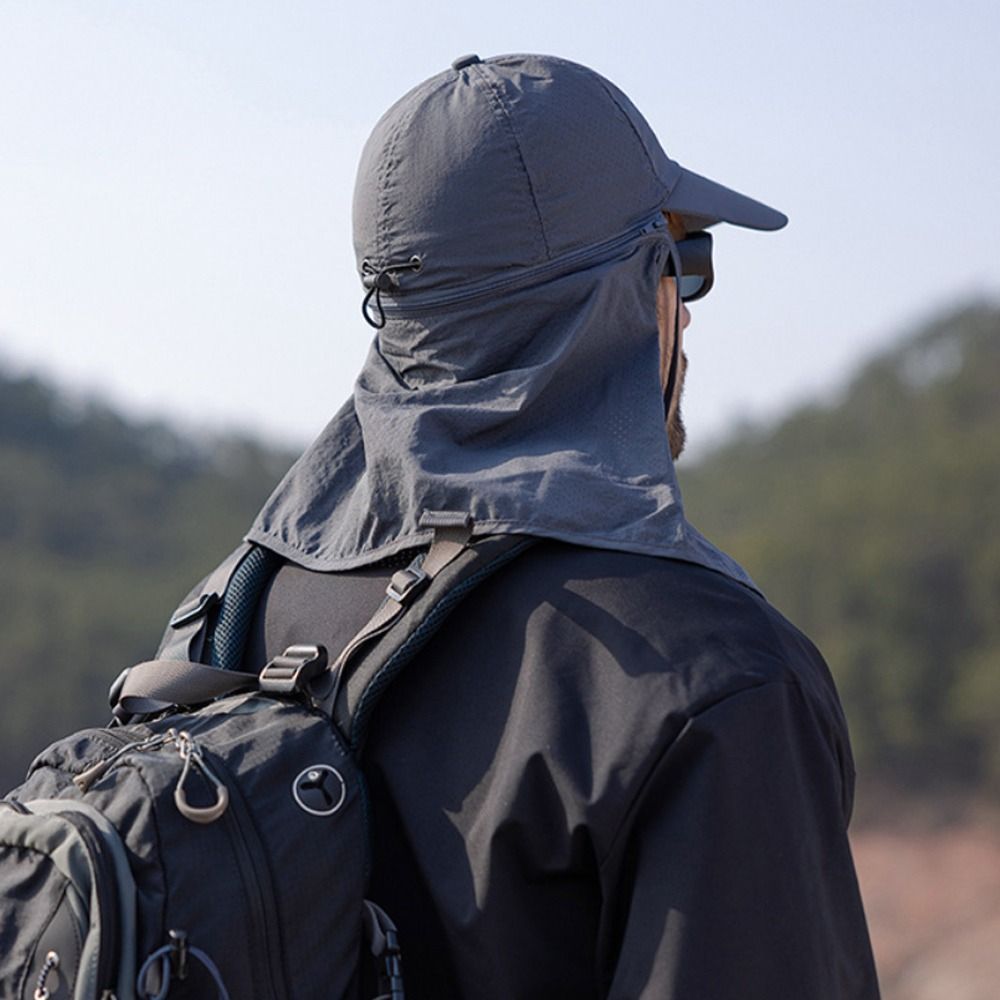 Outdoor Trucker Hat with Neck Protection
