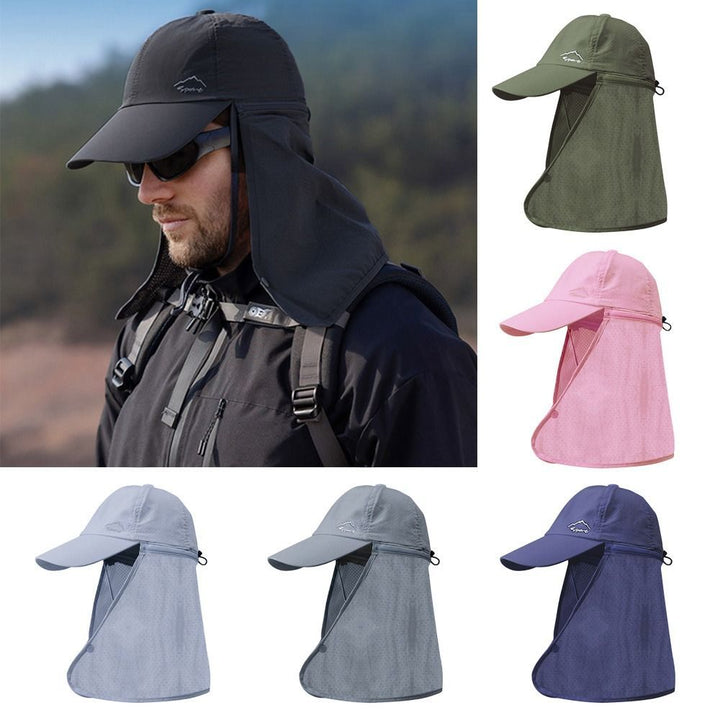 Outdoor Trucker Hat with Neck Protection