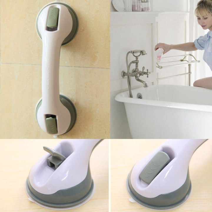 Secure baderom handle with suck cup - increased security on bathroom