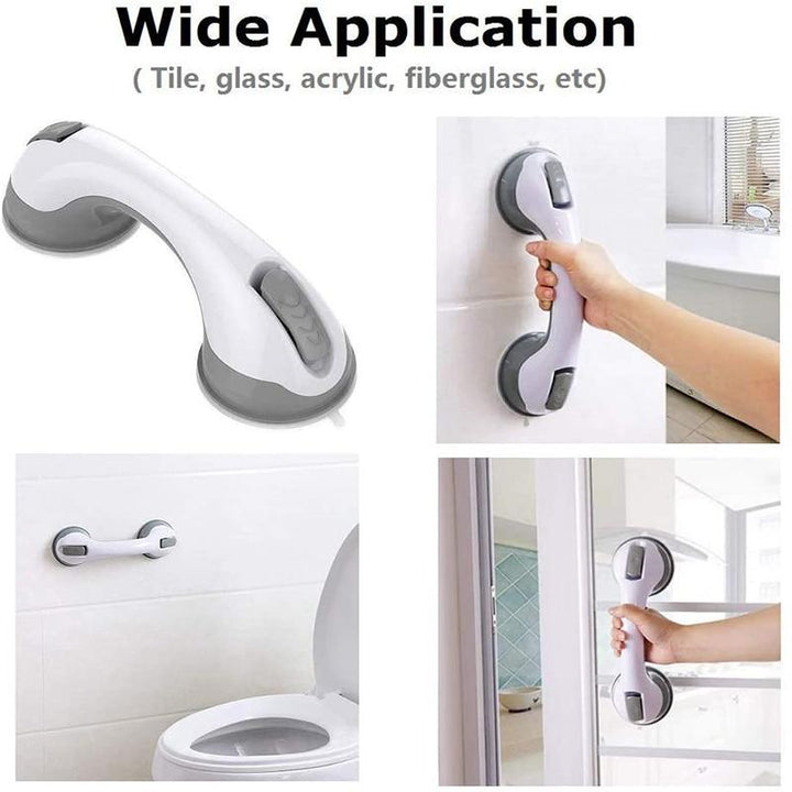 Secure baderom handle with suck cup - increased security on bathroom
