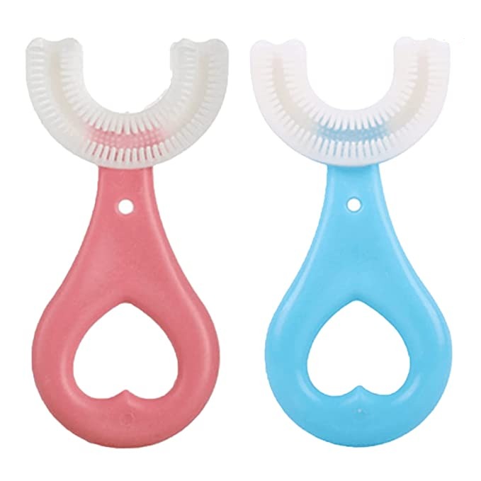 Soft U-shaped toothbrush for children