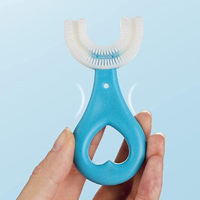 Soft U-shaped toothbrush for children