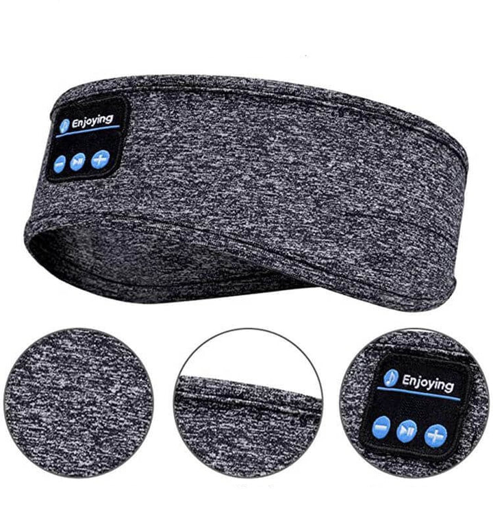 Unisex Bluetooth Headband with Integrated Headphones
