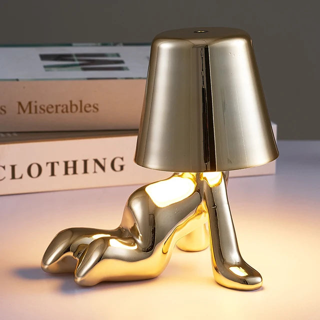 Unisex small dimmbar table lamp for bedroom and home