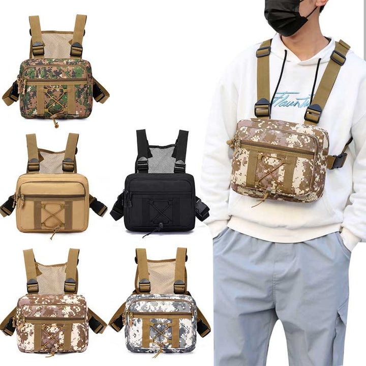 Unisex utility chest bag - durable &amp; practical for busy &amp; adven revel