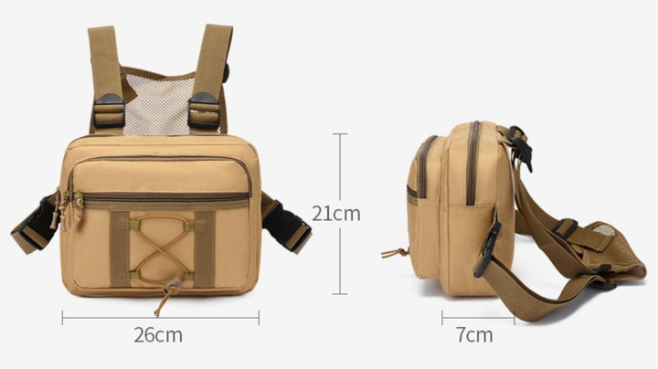 Unisex utility chest bag - durable &amp; practical for busy &amp; adven revel