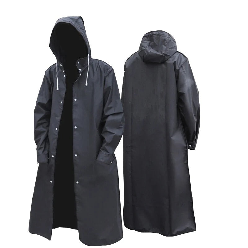 Unisex waterproof raincoat with hood