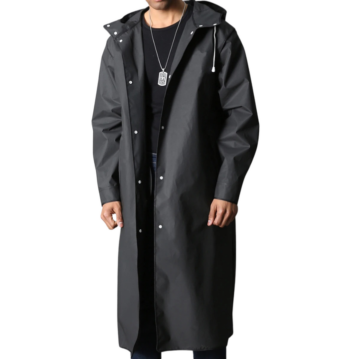 Unisex waterproof raincoat with hood