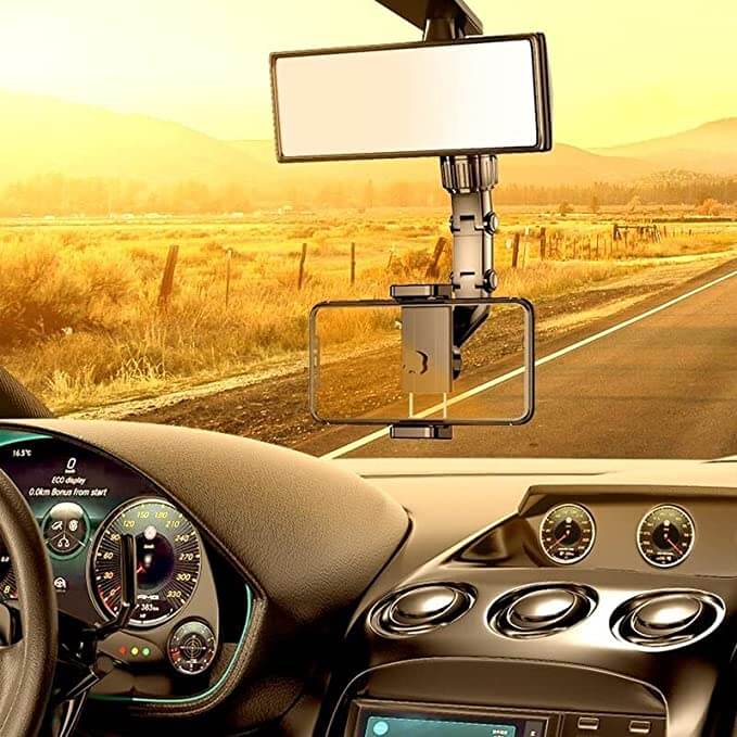 Universal phone socket for car Rygge mirror - safe and adjustable driving