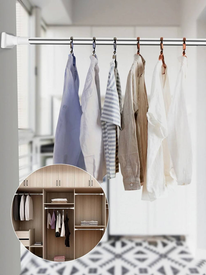 Expandable Multifunction Rod for Home Organization
