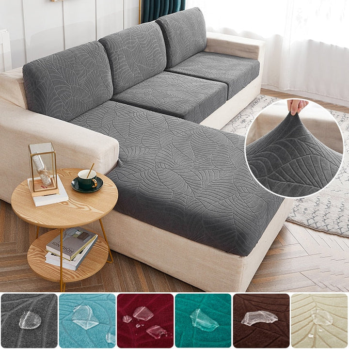 Waterproof and elasticated couch feature for pillow safeguard
