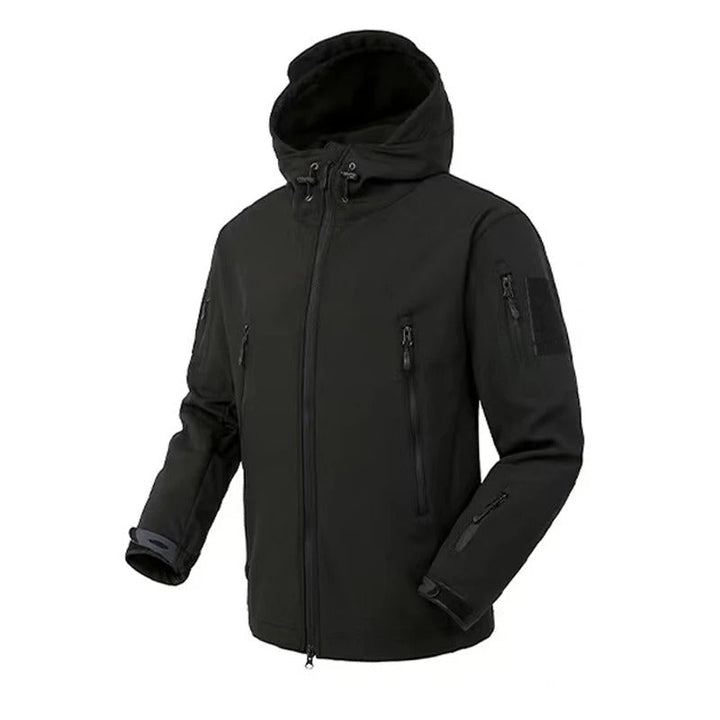 Waterproof tactical softshell jacket for men