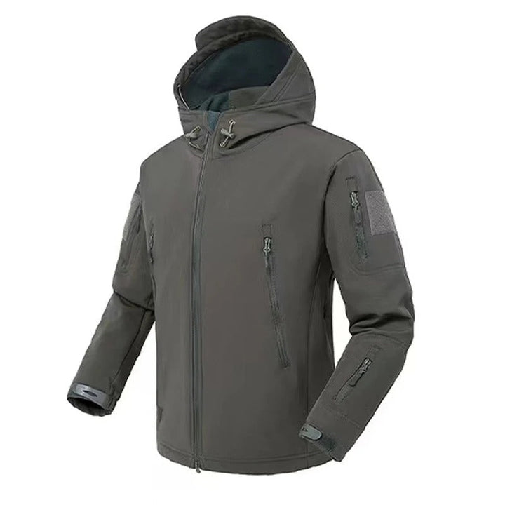 Waterproof tactical softshell jacket for men