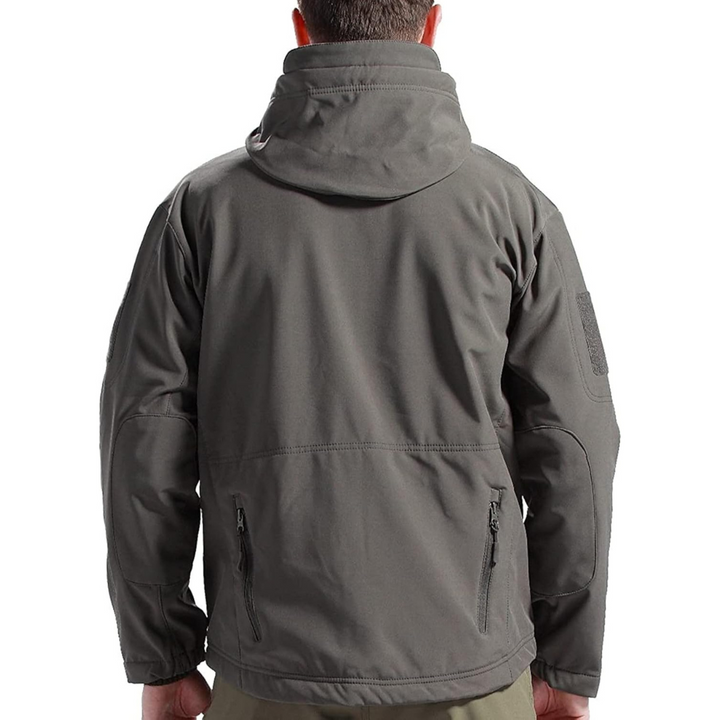 Waterproof tactical softshell jacket for men