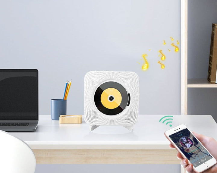 Multifunctional veggmontert cd-player with bluetooth
