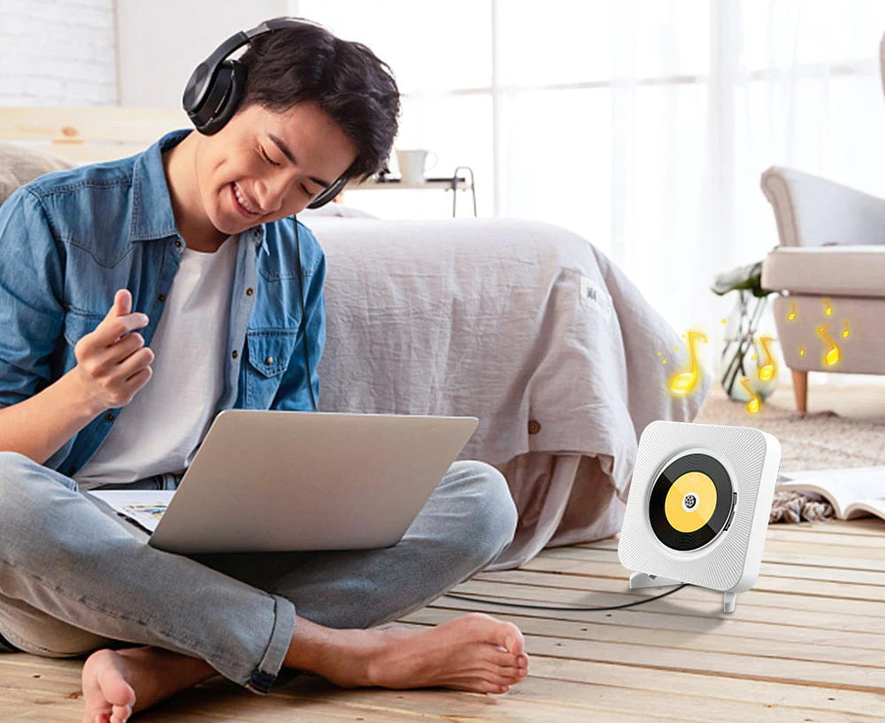 Multifunctional veggmontert cd-player with bluetooth