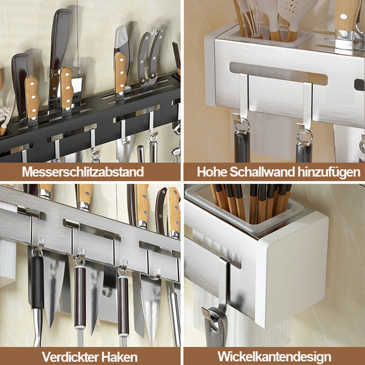 Veggmontert knife socket for kitchen - elegant &amp; platsbe saving
