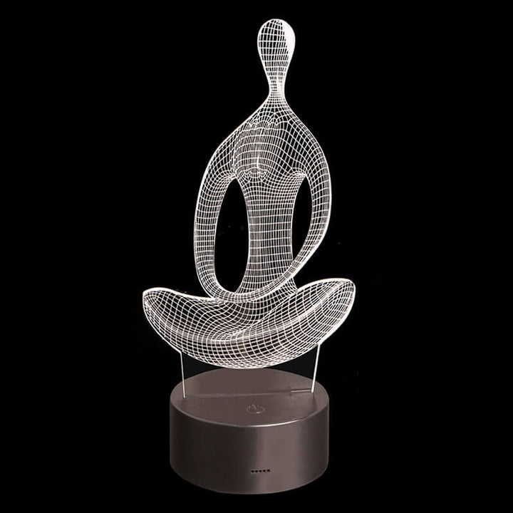 Yoga 3D Illusion Lamp